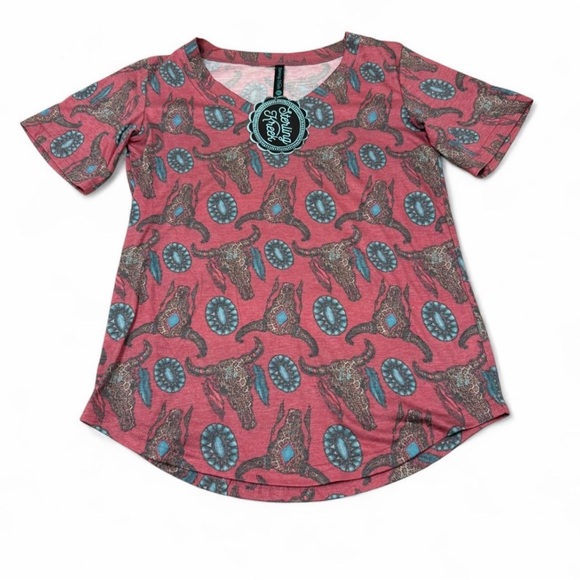 Sterling Kreek Western T-Shirt Bundle Women’s X-Small Aztec Rodeo Cowgirl Tops - Picture 2 of 13